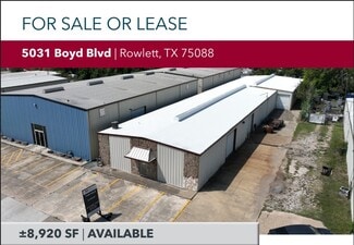 Rowlett, TX Warehouse - 5031 Boyd Blvd