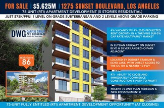 Los Angeles, CA Commercial Land - 1275 W Sunset Blvd