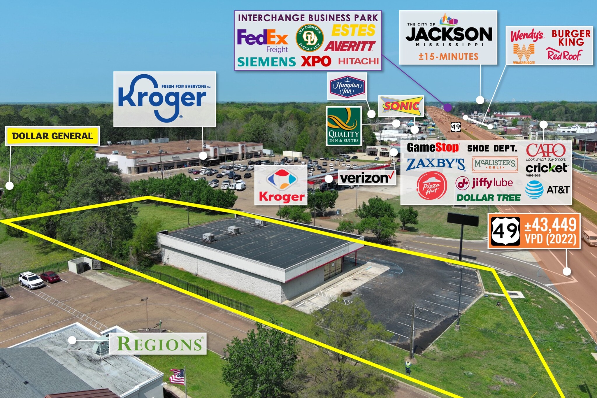 1187 Highway 49 S, Richland, MS for Sale