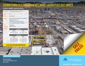 Salt Lake City, UT Residential Land - 25 N 1000 W