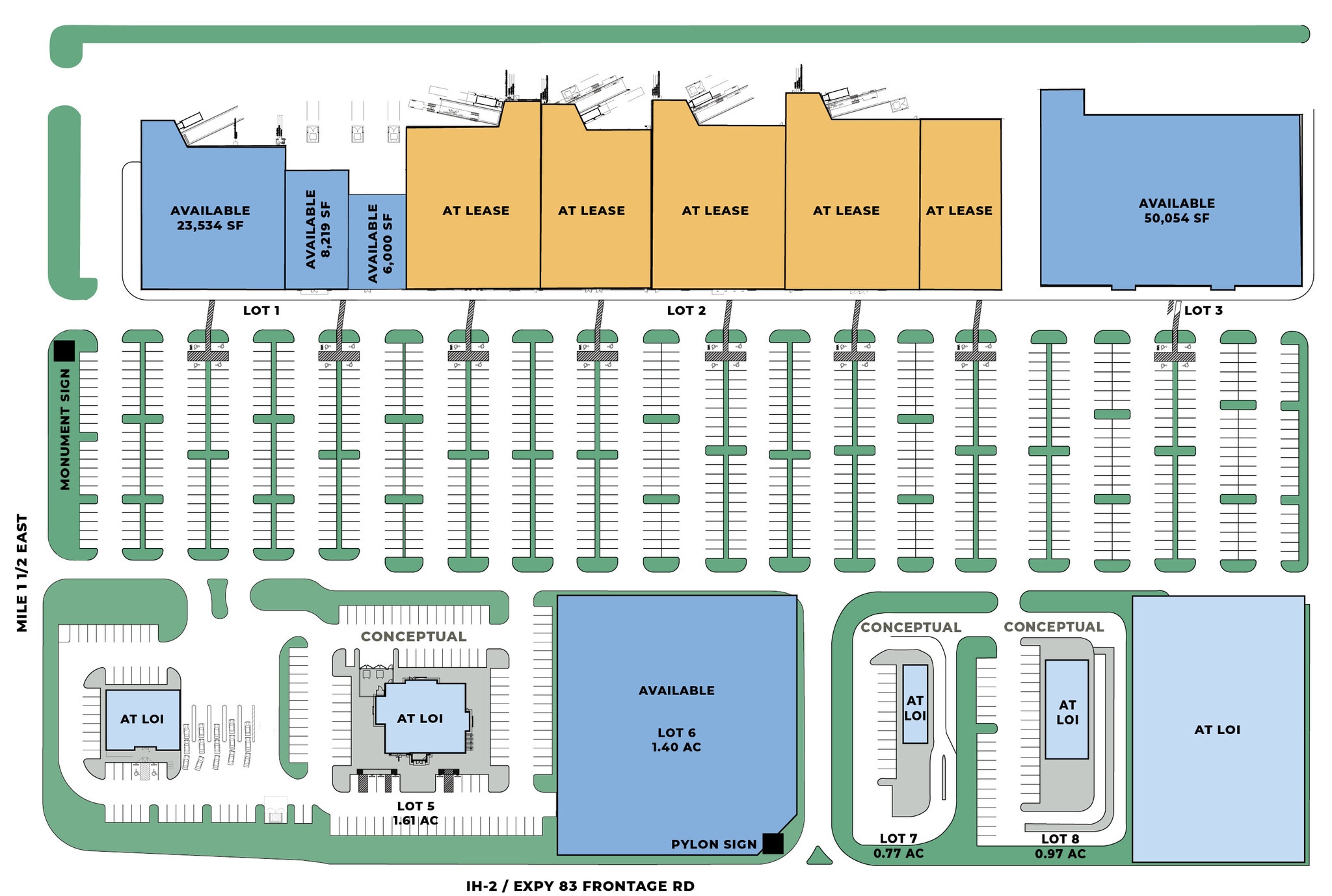Expy 83 & Mile 1 1/2 East, Mercedes, TX for Rent