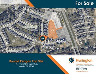 Leander, TX Commercial Land - 18137 Ronald Reagan blvd