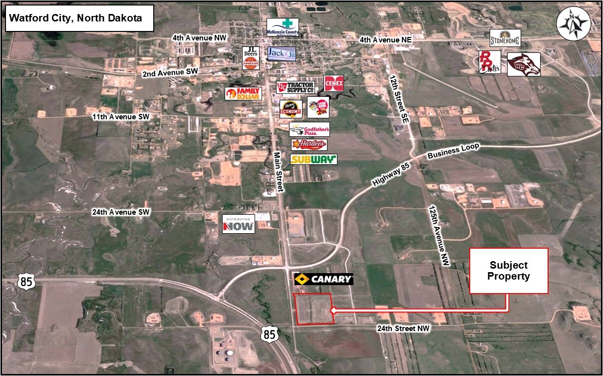 Main @ 24th Street NW, Watford City, ND for Sale