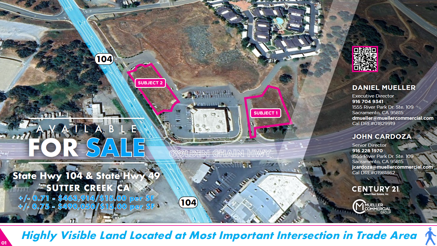 Hwy 104 & State 49 hwy, Sutter Creek, CA for Sale