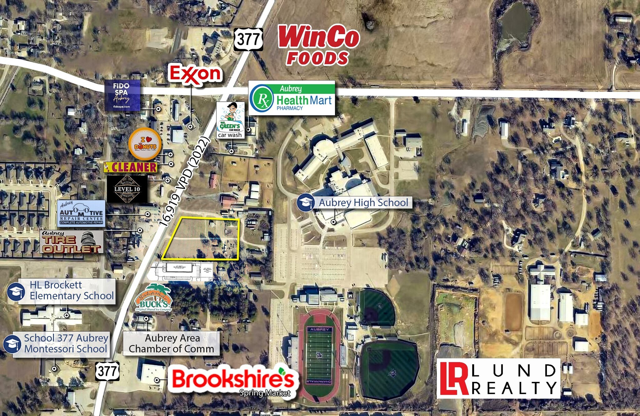 US 377 -3 AC | ON SEWER | COMMERCIAL | 3 LOTS, Aubrey, TX for Sale