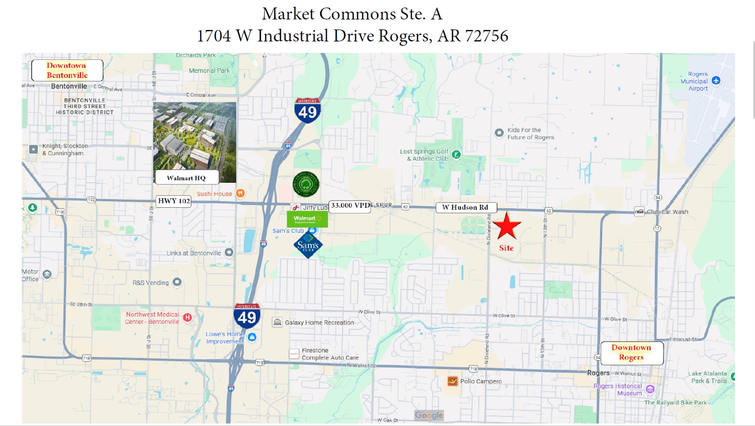 1704 W Industrial Dr, Rogers, AR for Rent