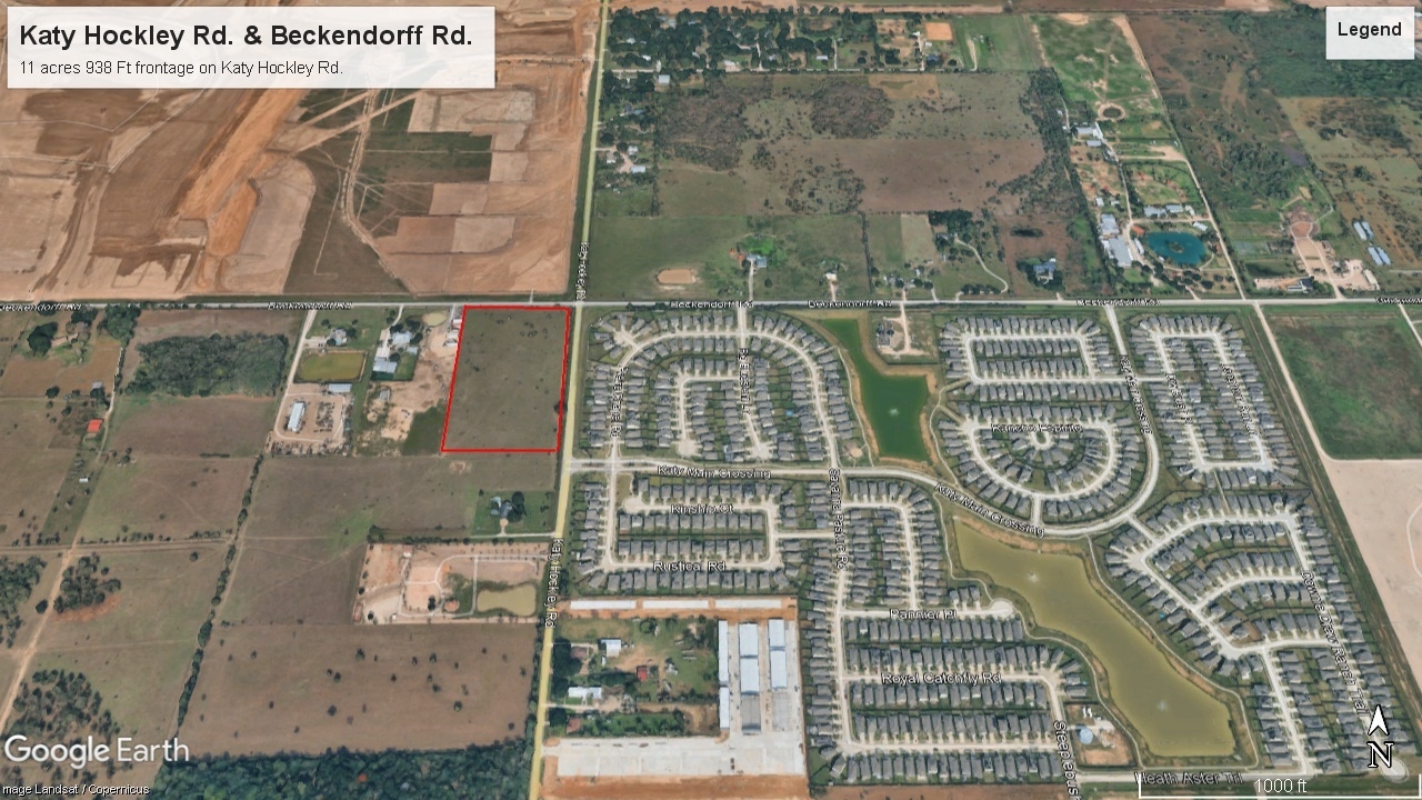 Katy Hockley Rd. @ Beckendorff Rd., Katy, TX for Sale