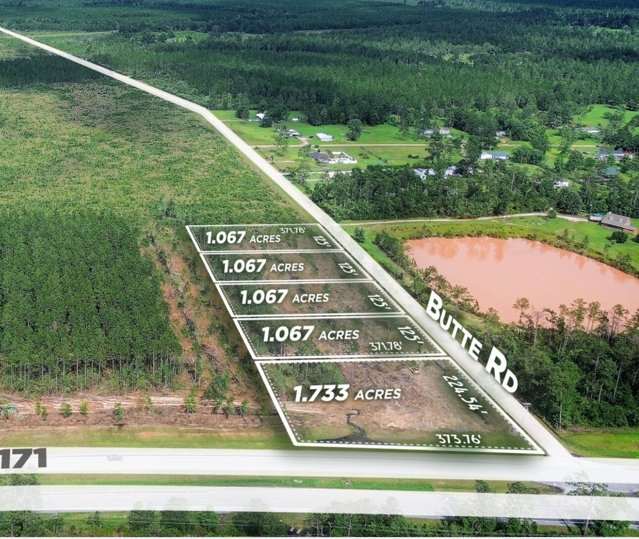 Highway 171 & Butte Rd, Longville, LA for Sale