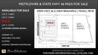New Braunfels, TX Commercial Land - Mistflower & Hwy 46