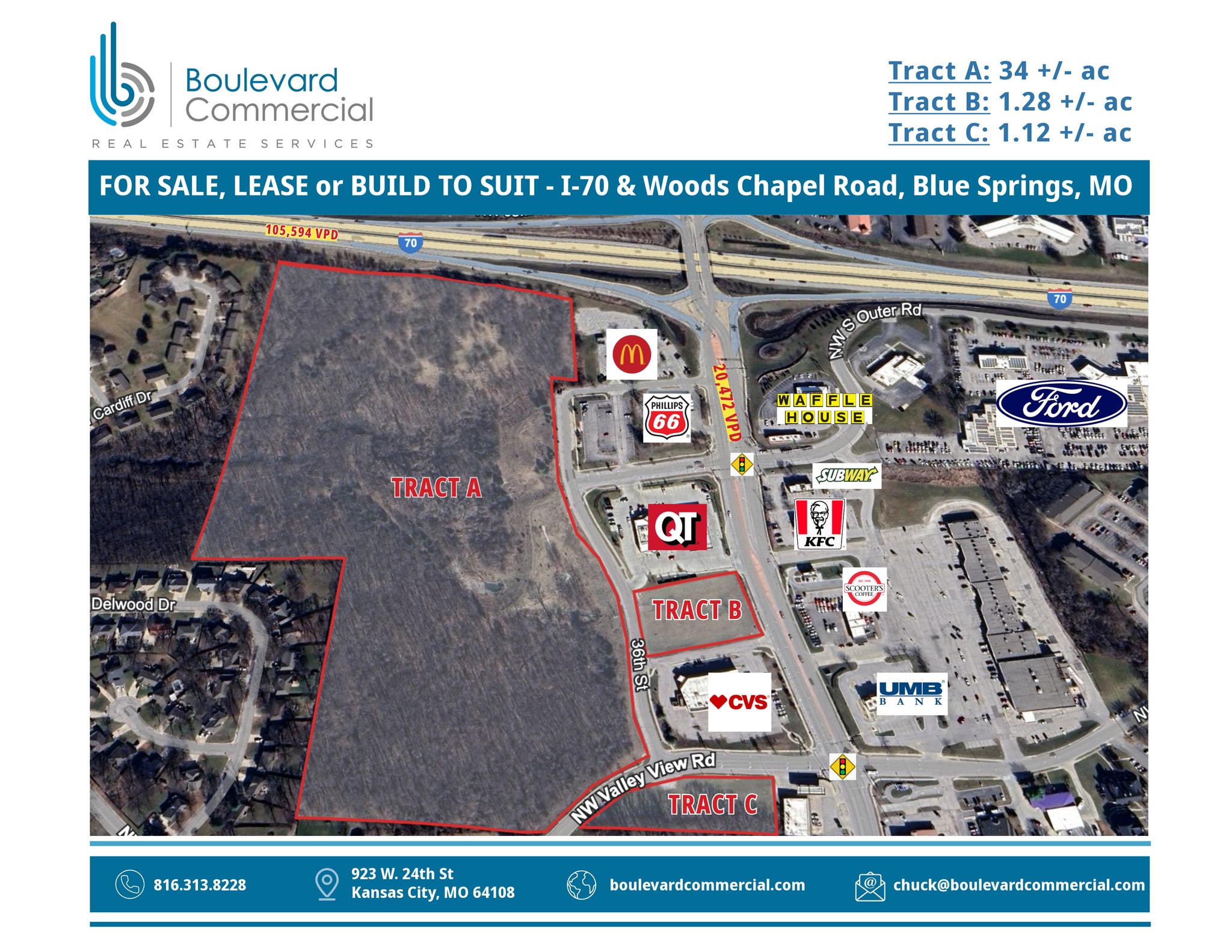 I-70 & Woods Chapel rd, Blue Springs, MO for Sale