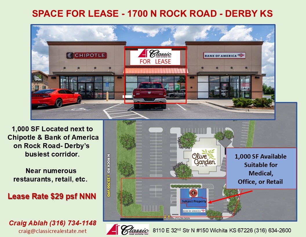 1700 N Rock Rd, Derby, KS for Rent