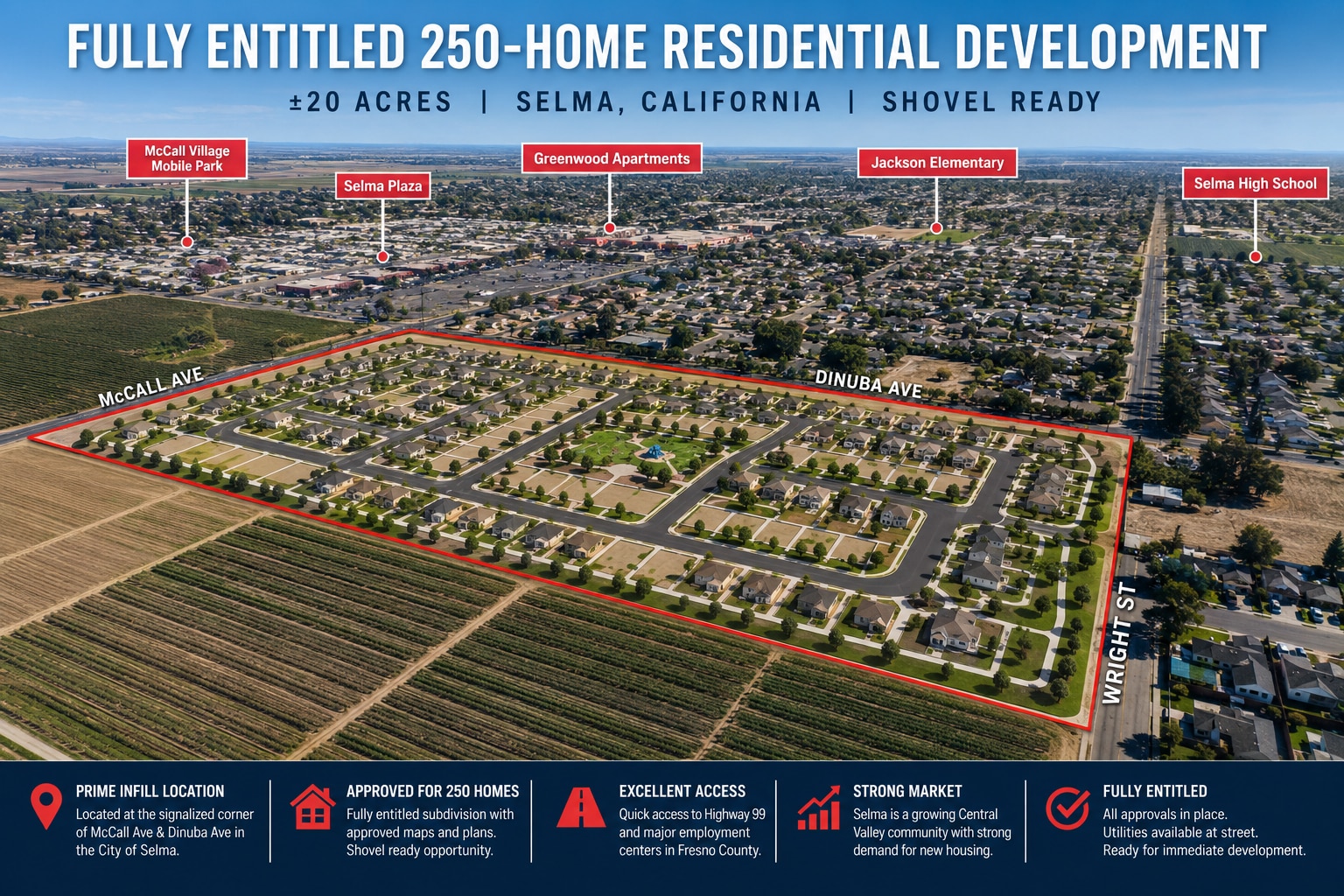 9885 S McCall Ave, Selma, CA for Sale