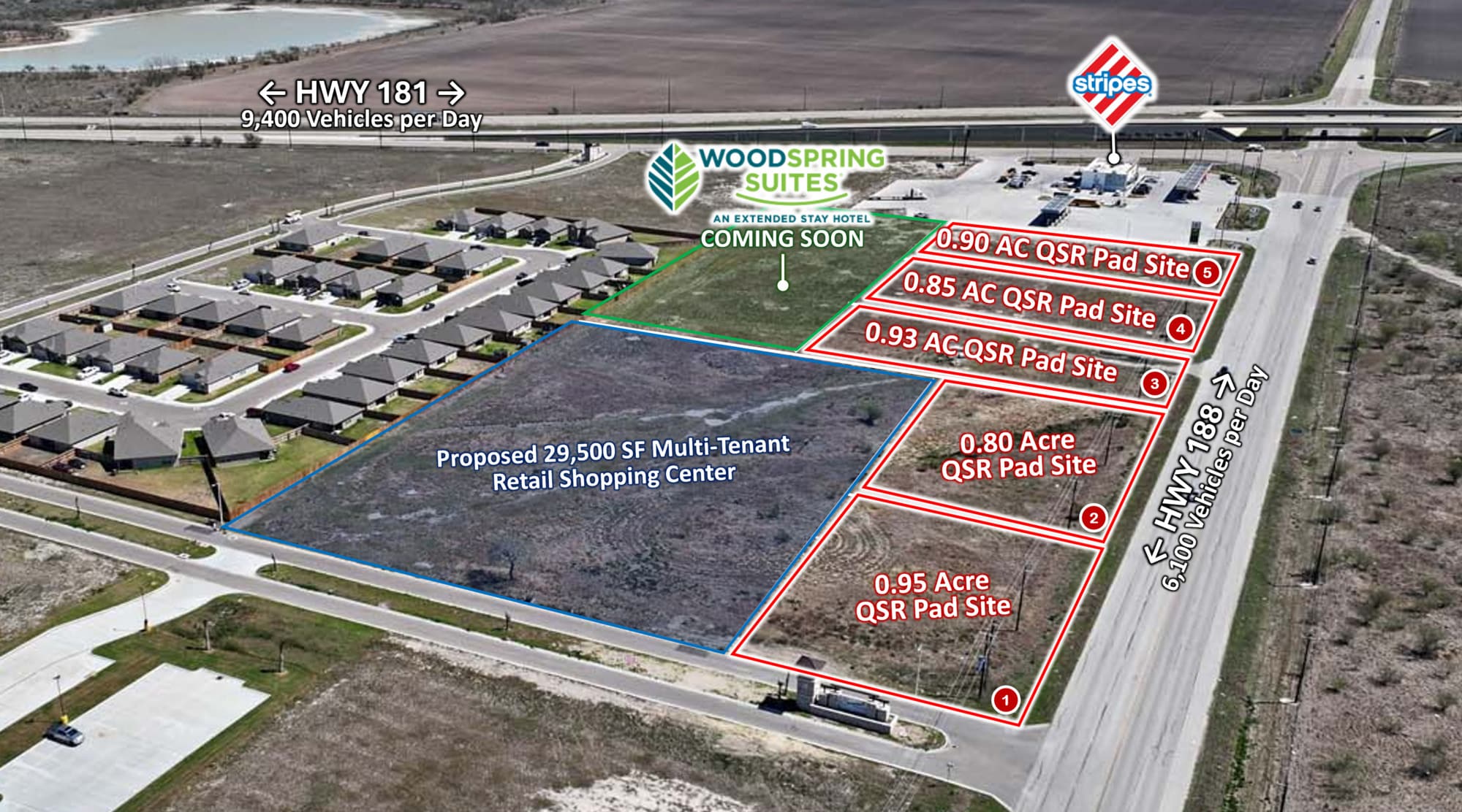 NWC of TX-89 (U.S. 181) & E. Sinton St., Sinton, TX for Sale