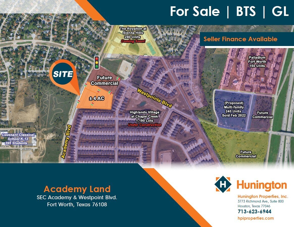SEC of Academy & Westpoint Blvd, Fort Worth, TX for Sale