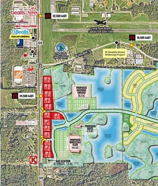 Crystal River, FL Commercial Land - N US Hwy 98 & Penn Drive
