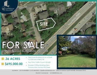 Nashville, TN Commercial Land - 2704 Berrywood Dr