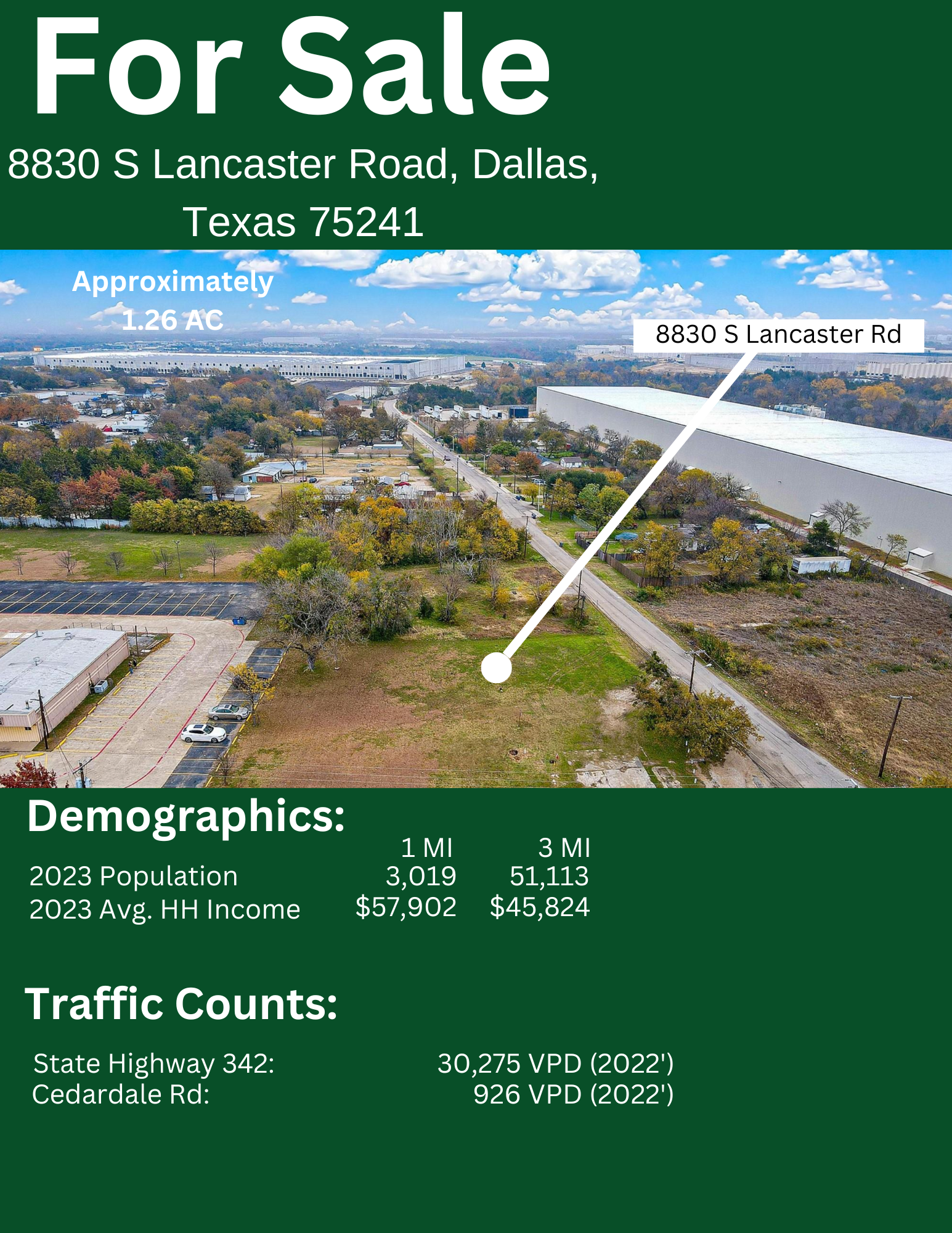 8830 Lancaster rd, Dallas, TX for Sale