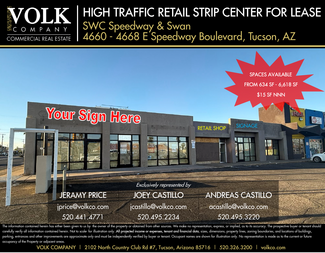 Tucson, AZ Retail - 4662-4668 E Speedway Blvd