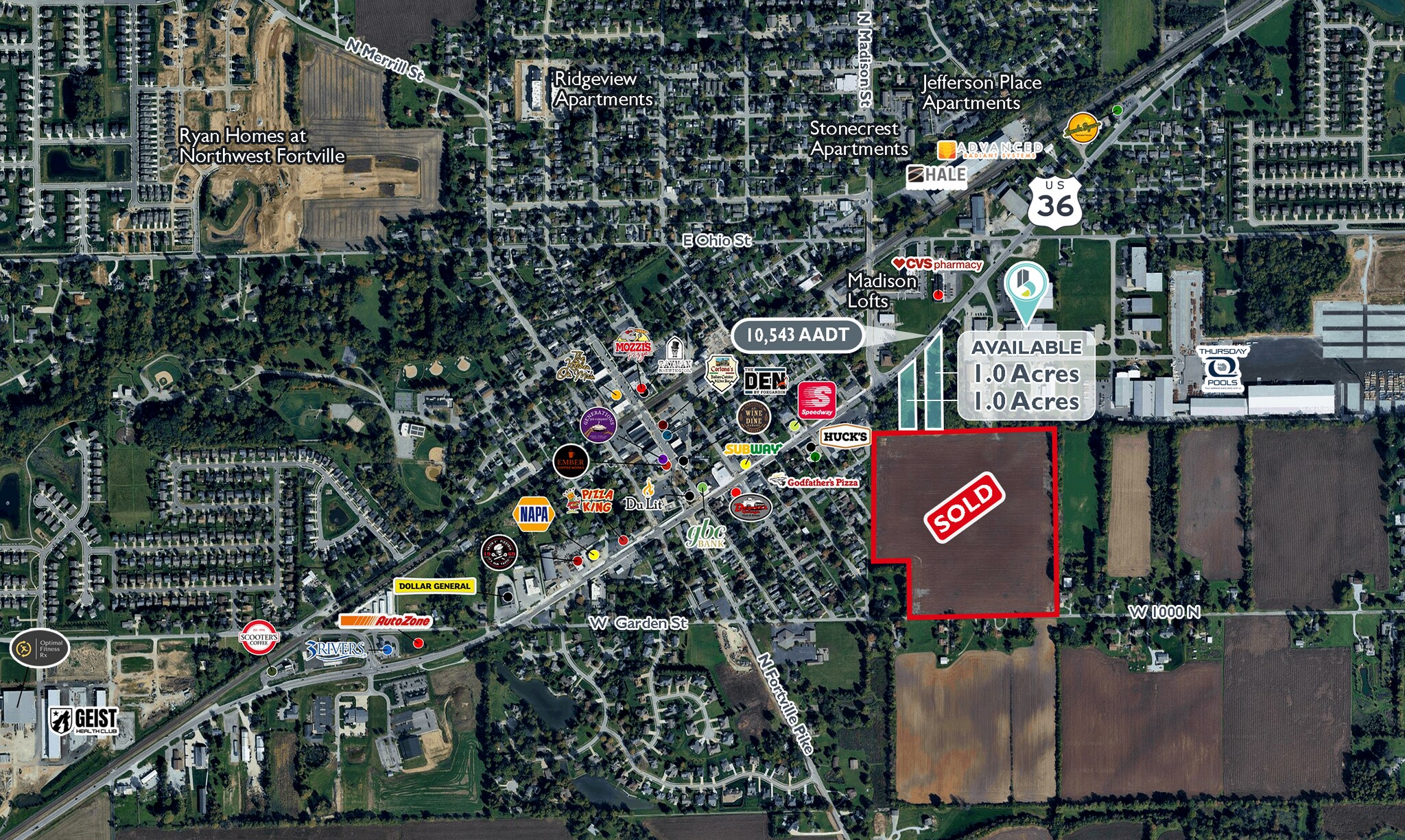 636 E Broadway St, Fortville, IN for Sale