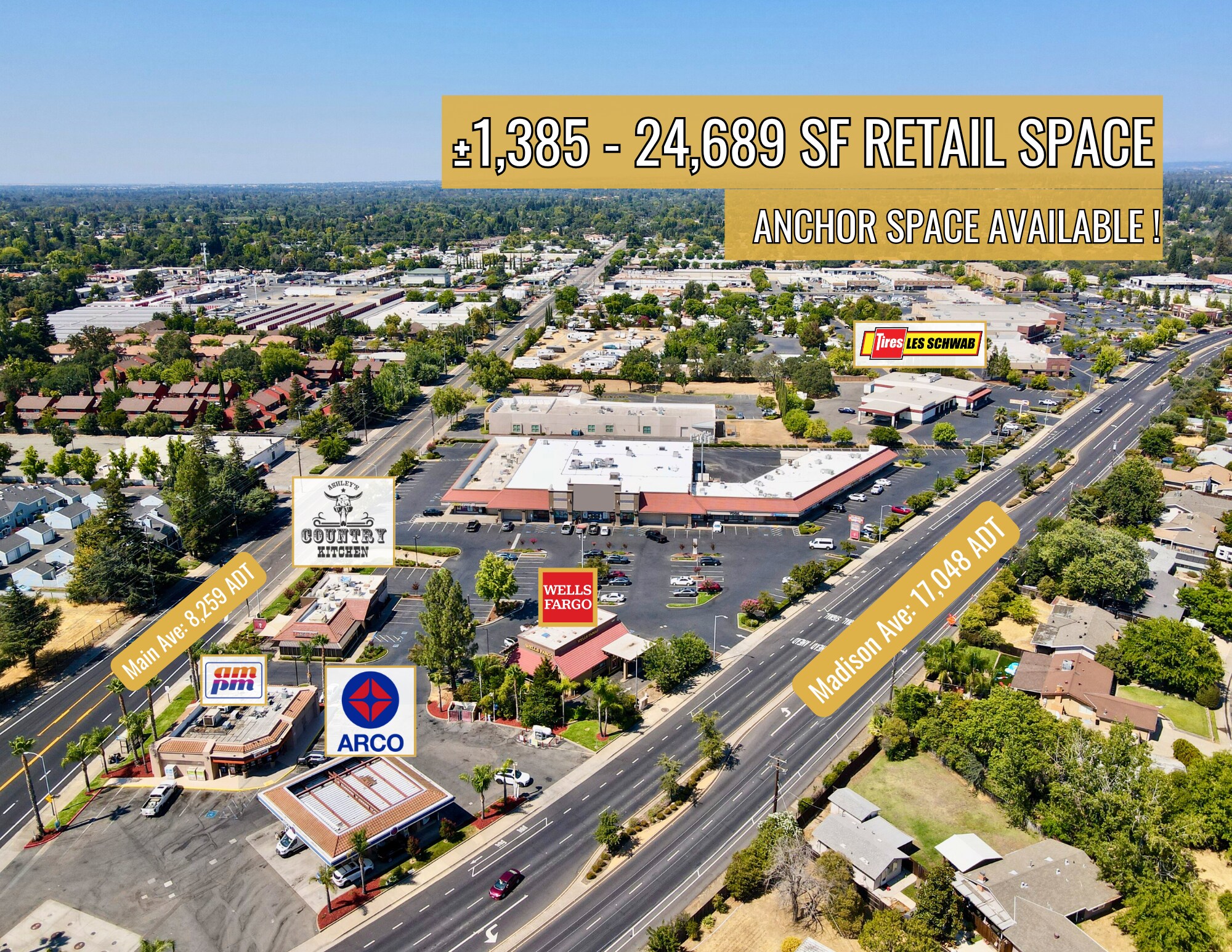 9407-9417 Madison Ave, Orangevale, CA for Rent