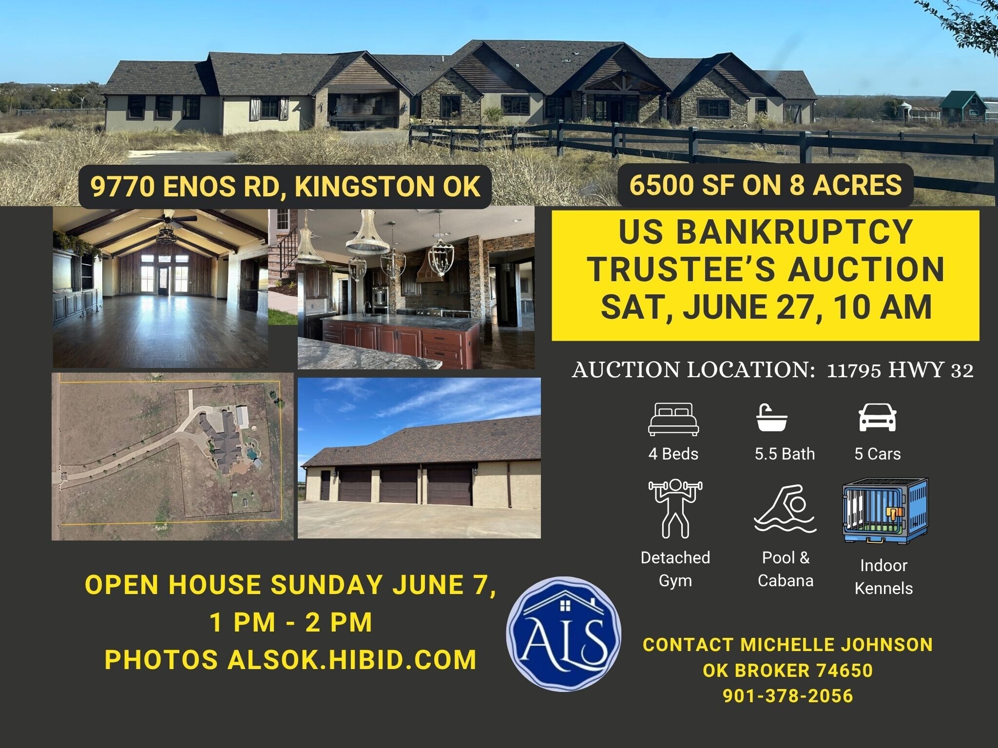 9770 Enos Rd, Kingston, OK for Sale