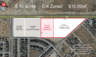 El Paso, TX Commercial Land - N Zaragoza Road @ Augusta Drive