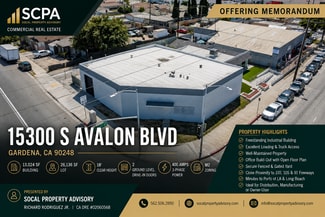 Gardena, CA Retail - 15300 S Avalon Blvd Gardena, CA Retail - 15300 S Avalon Blvd