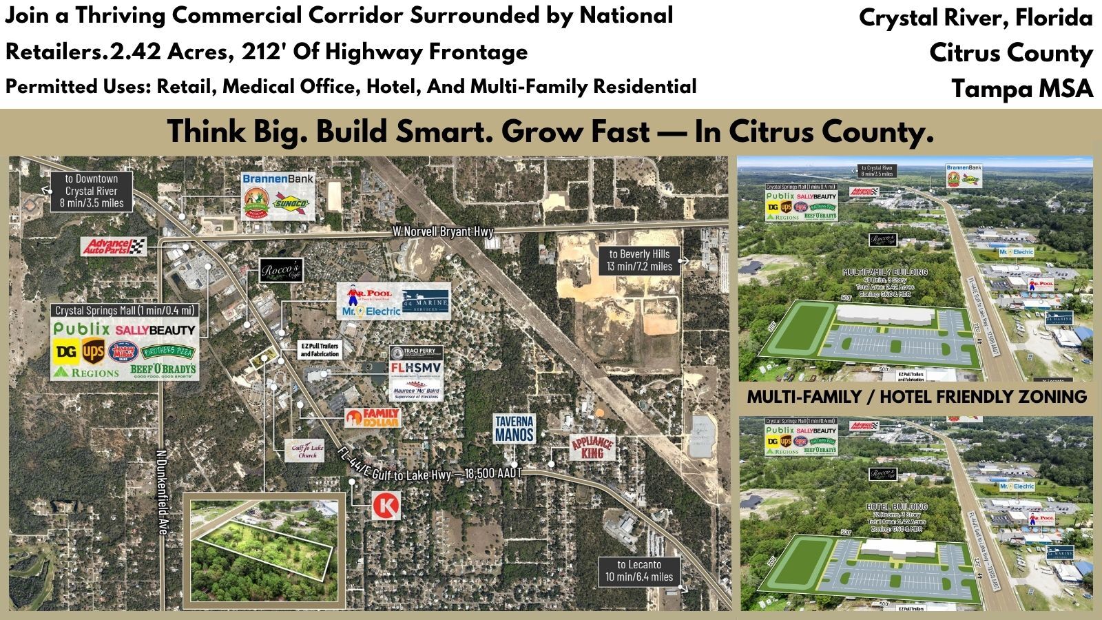 6552 W Gulf To Lake Hwy, Crystal River, FL for Sale