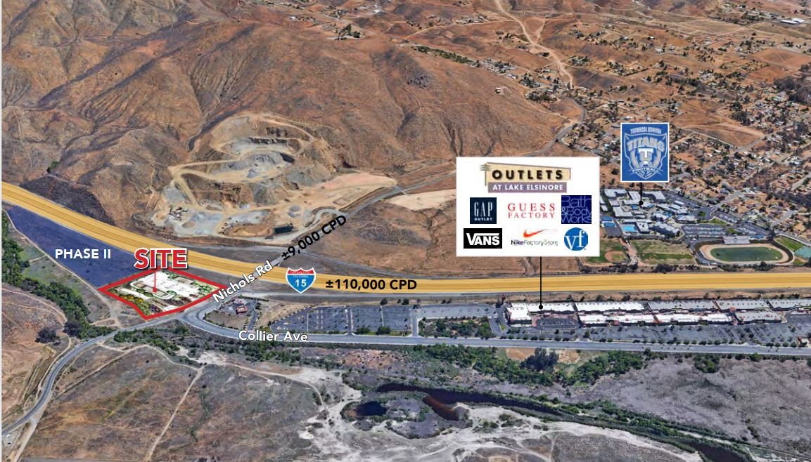 Nichols Rd. @ I-15 Freeway, Lake Elsinore, CA for Rent