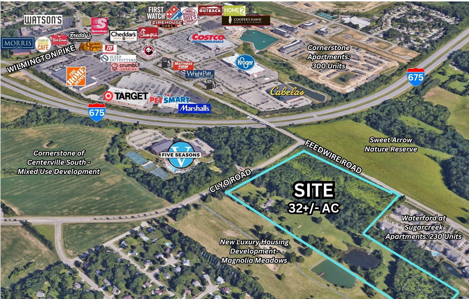 SE Corner of Clyo Rd & Feedwire rd, Sugarcreek Township, OH for Sale