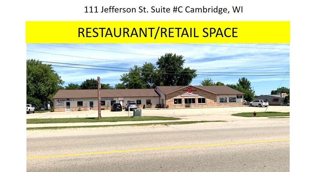 109111 Jefferson St Cambridge, WI 53523 Retail Property for Lease on