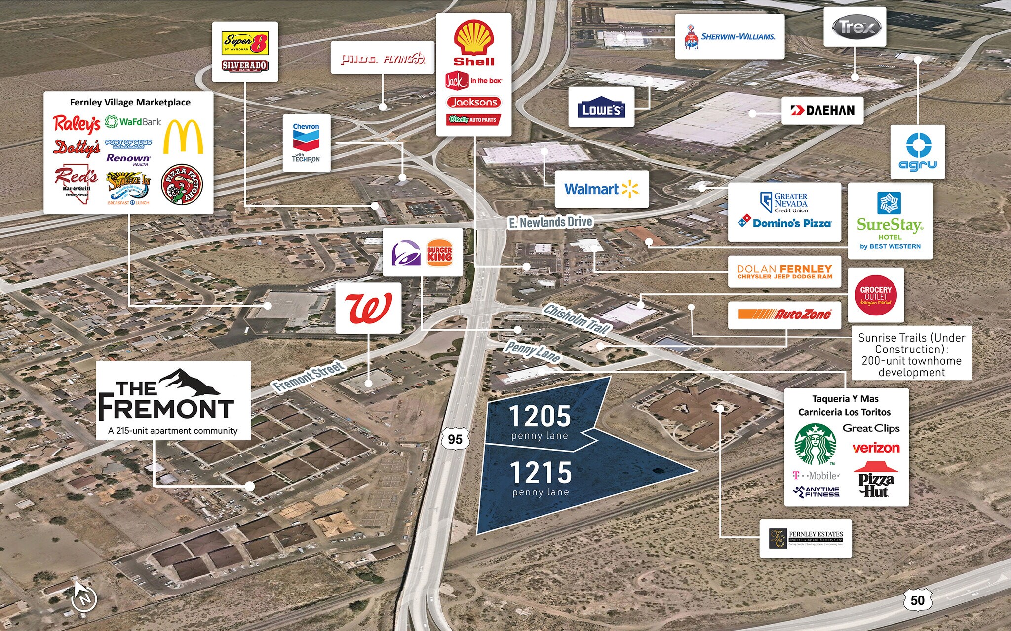 1205 – 1215 Penny Ln, Fernley, NV for Sale