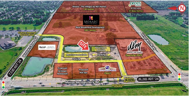 SEC Mason Montgomery & Western Row Rd, Mason, OH for Rent