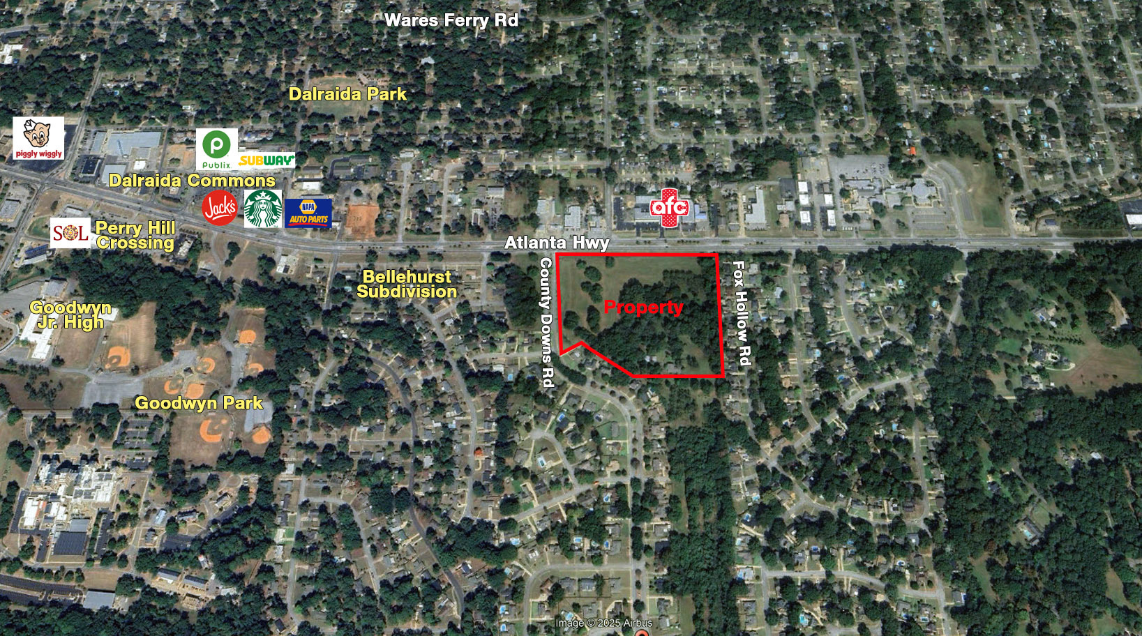 Atlanta Hwy @ County Downs Rd, Montgomery, AL for Sale