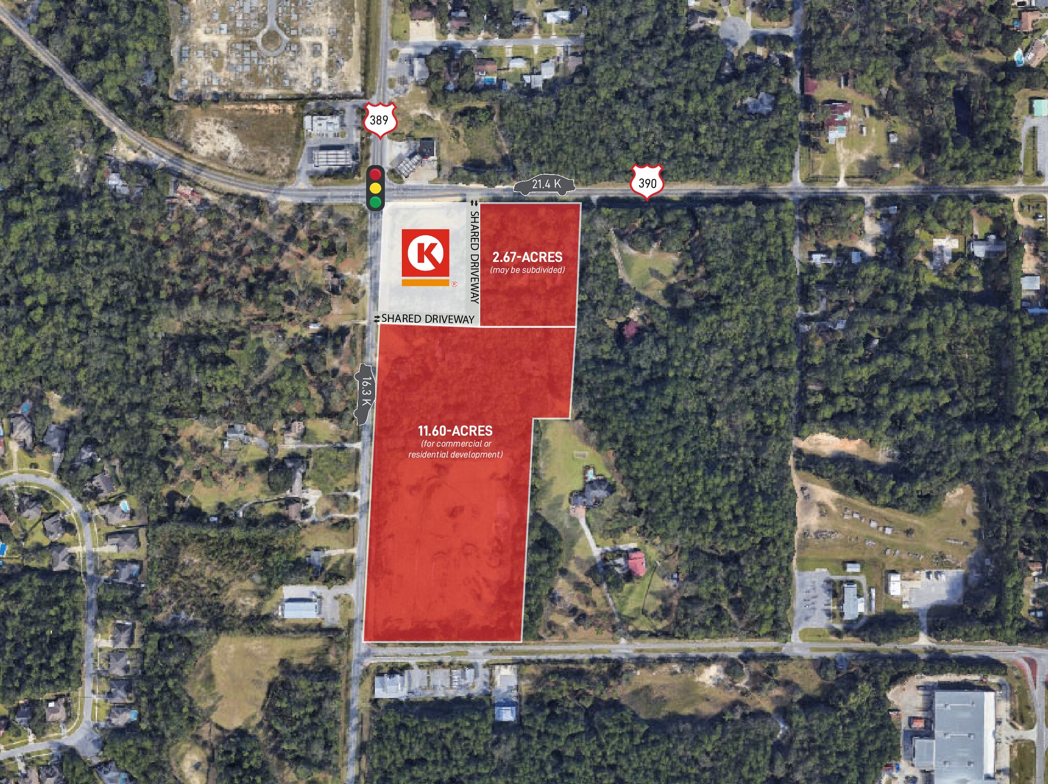 Hwy 389 @ Hwy 390, Lynn Haven, FL for Sale