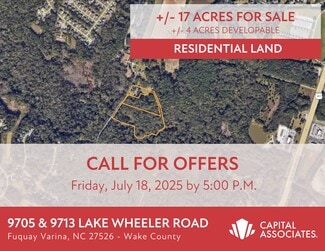Fuquay Varina, NC Residential - 9705 & 9713 Lake Wheeler Road