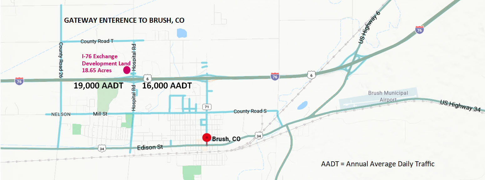 I-76 @ Hospital Rd Interchange, Brush, CO for Sale