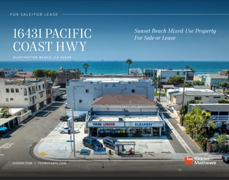 Huntington Beach, CA Storefront Retail/Residential - 16431 Pacific Coast Hwy