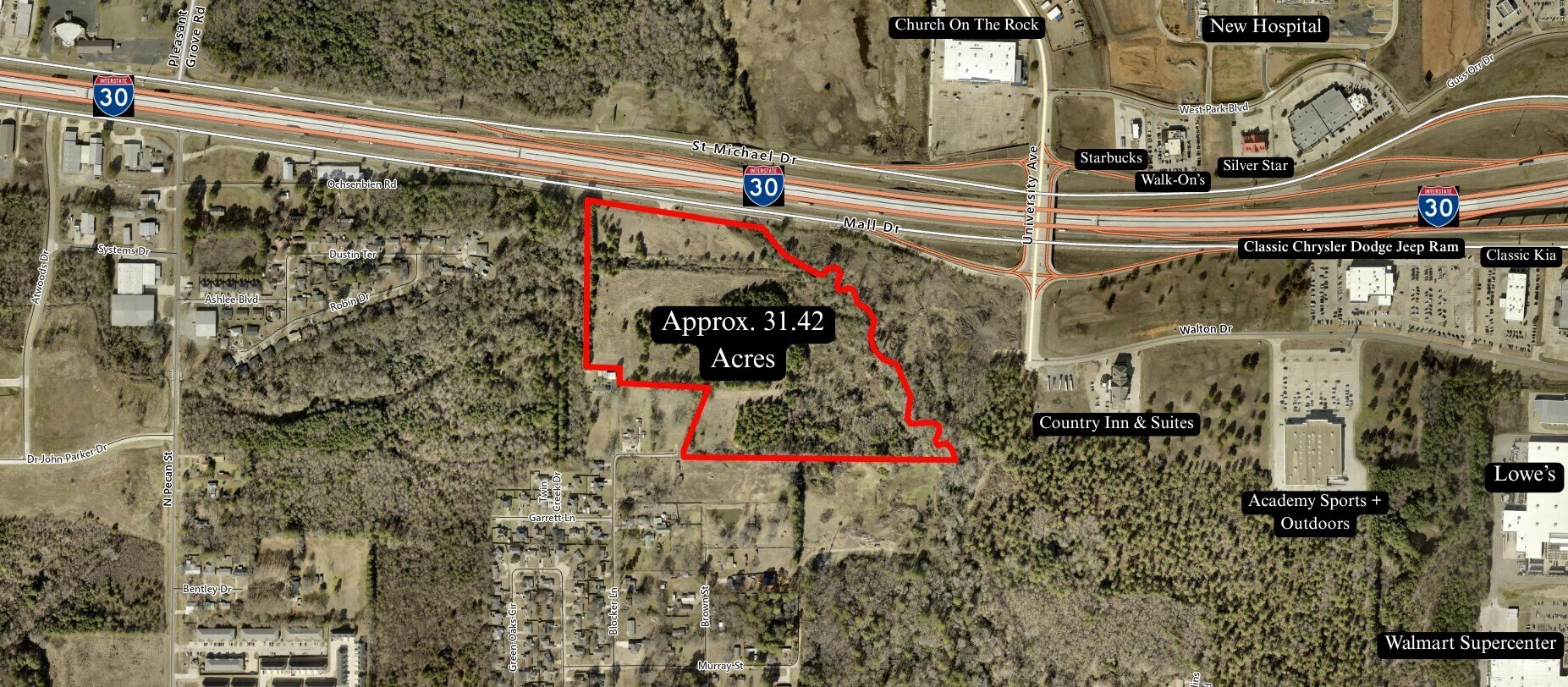 I-30 & Waggoner Creek, Texarkana, TX for Sale