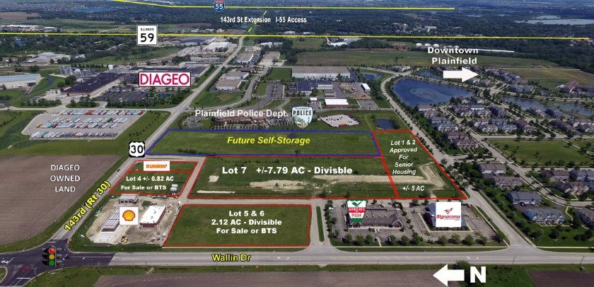 Route 30 & Wallin Dr, Plainfield, IL for Sale