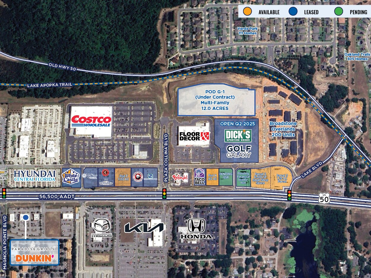 State Road 50 @ Plaza Collina Blvd., Clermont, FL for Sale