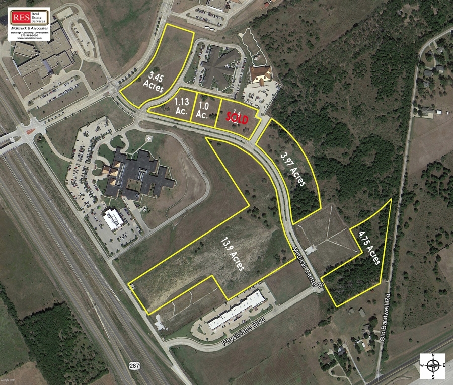 Highway 287 @ W Lampass Street, Ennis, TX for Sale