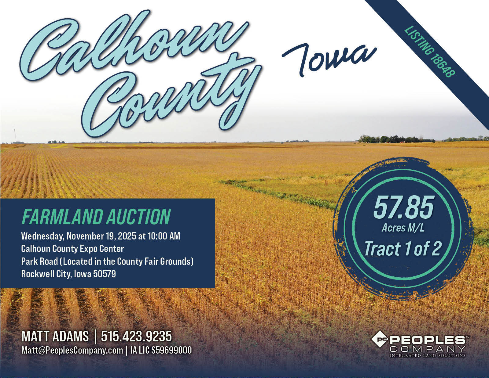 01 County Highway D26, Rockwell City, IA for Sale
