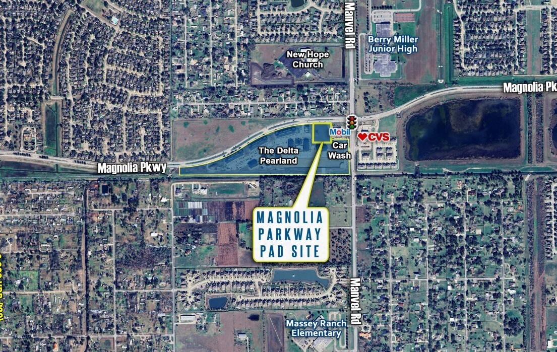 SWC of Magnolia Parkway and Manvel Road, Pearland, TX for Rent