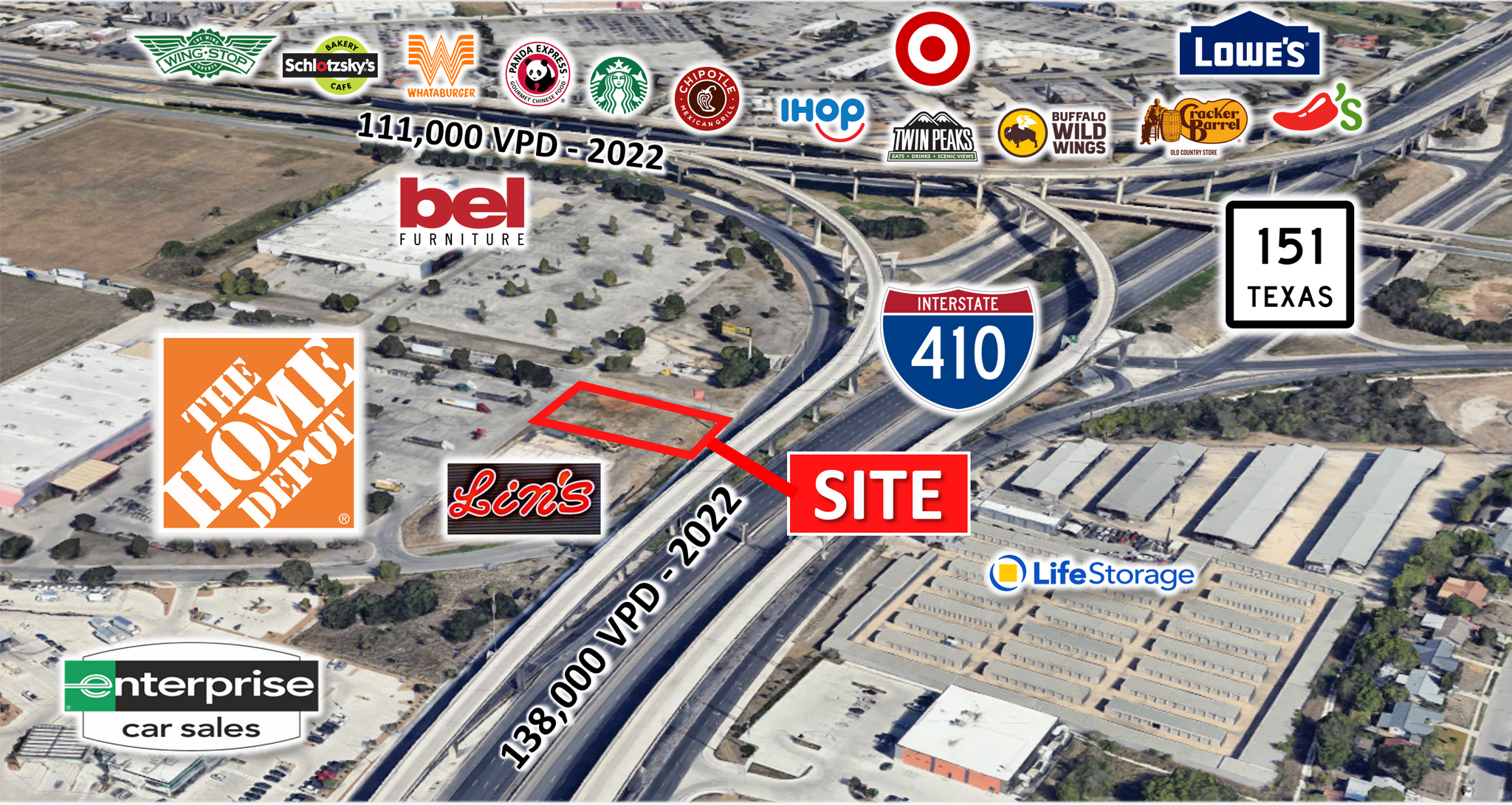 Hwy 151 & Loop 410, San Antonio, TX for Sale