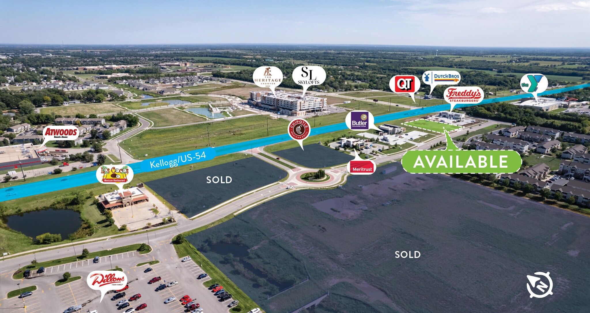 Kellogg & Andover Ave, Andover, KS for Sale
