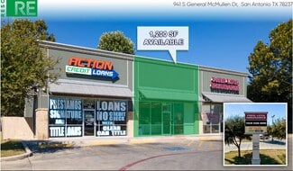 San Antonio, TX Retail - 941 S General McMullen Dr San Antonio, TX Retail - 941 S General McMullen Dr