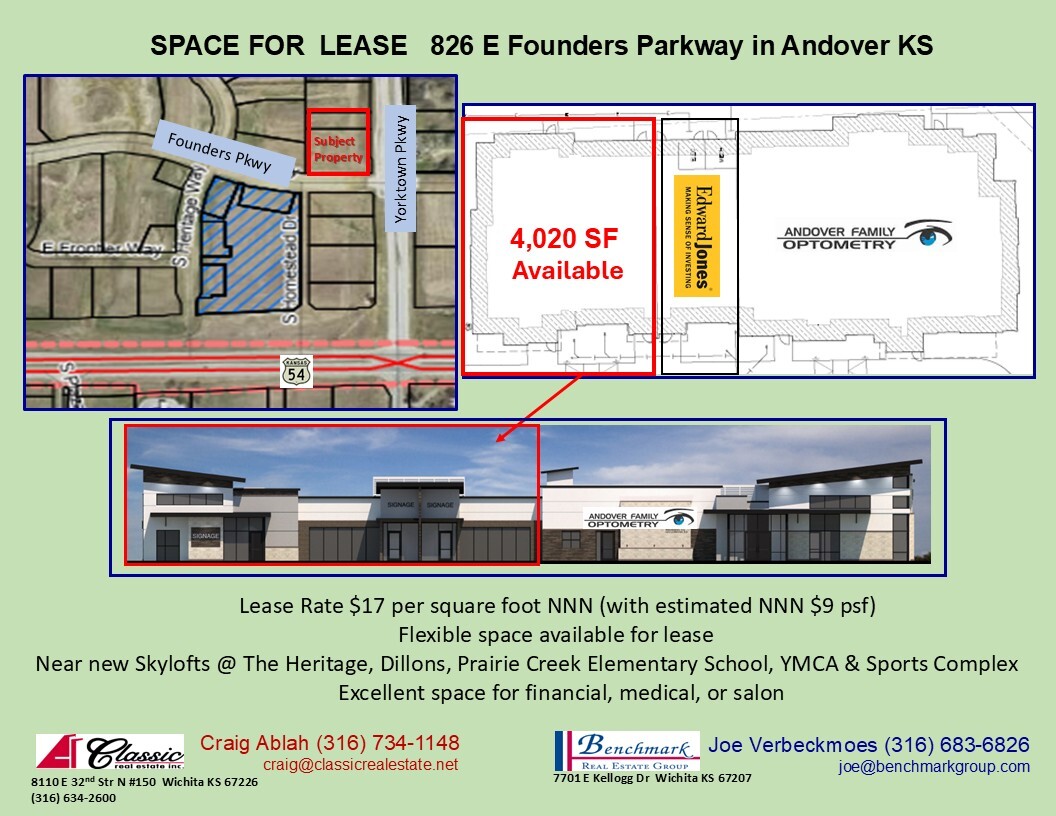 826 E Founders Way, Andover, KS for Rent