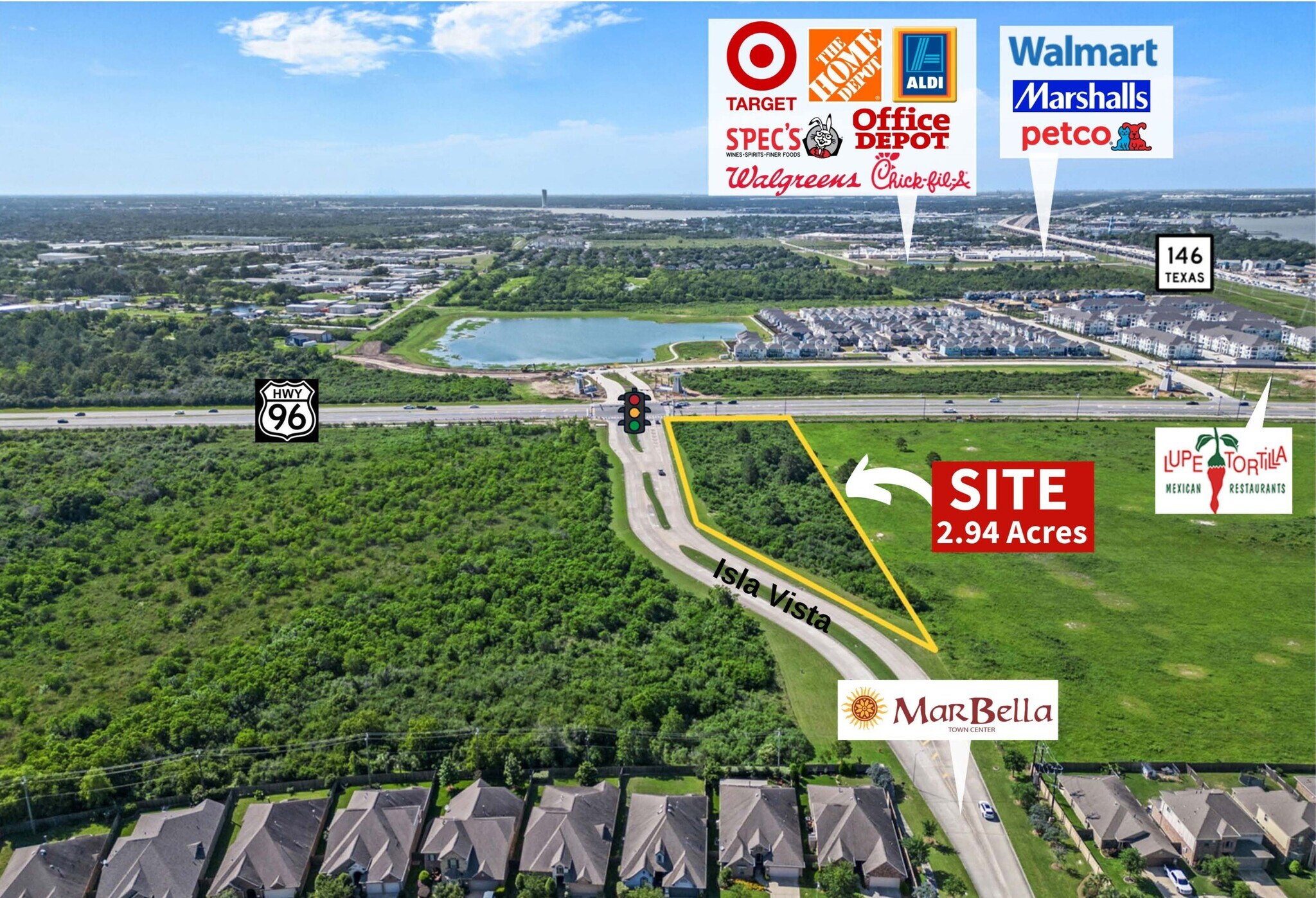 Hwy 96 & Isla Vista, League City, TX for Sale