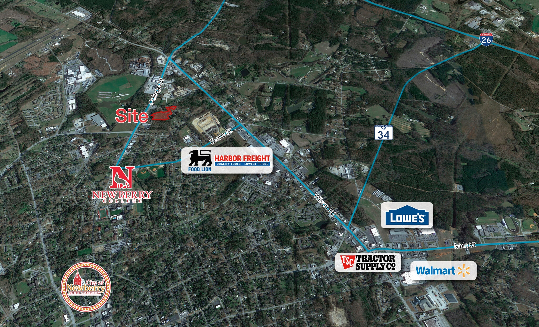 Whitener St @ Woodland Dr, Newberry, SC for Sale
